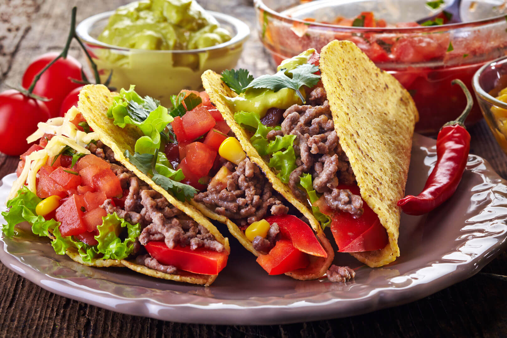 Beef Tacos Entree Casual Dining